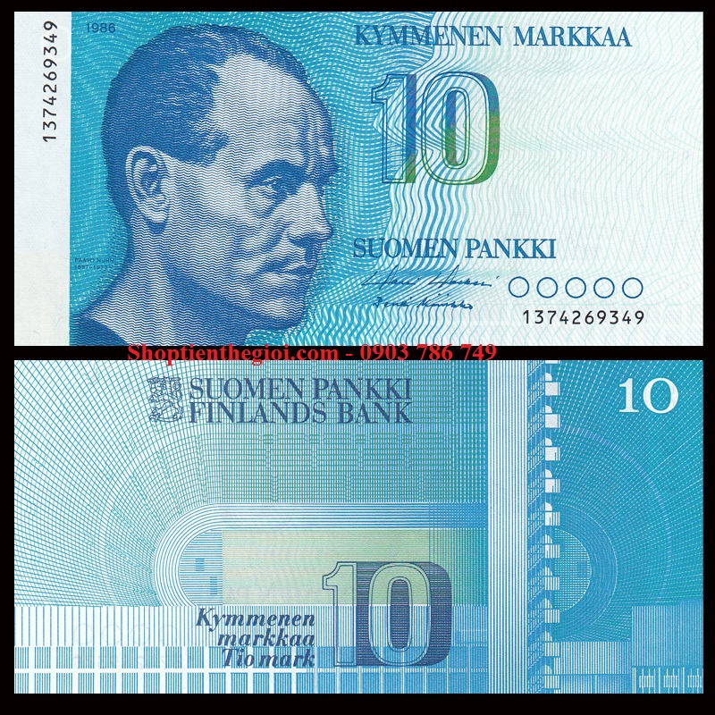 Phần Lan 10 Markka 1986 UNC